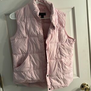Pink puffy vest